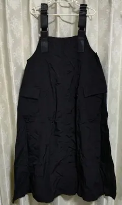 新品★しまむら/Blue Striveカーゴジャンパースカート ワンピース★黒