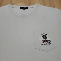 BEAMS HEART ポケット Tシャツ ワンポイント刺繍 ポップコーン M