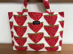 入園入学⭐︎レッスンバック・いちご（赤×白）