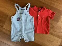 TOMMY HILFIGER オーバーオール ポロシャツ セット