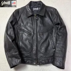 美品 SIZE40 SCHOTT 680 ライダースジャケット 2way - メルカリ