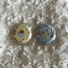 サンリオ 刺繍缶バッジ ぐでたま けろけろけろっぴ 2点セット