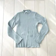 earthmusic &ecology リブニット　フリル