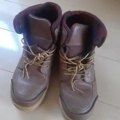 VANS ブラウンレザー ハイカットブーツ