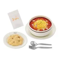 日本全国フードチェーン ミニチュアコレクション　るーぱんボンゴレ赤&バターライス