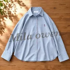 Mila owen 2026SS 2WAYカシュクールーオーバーサイズシャツのサムネイル