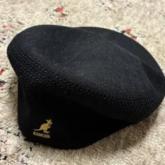KANGOL 黒 ハンチング帽 Lサイズ