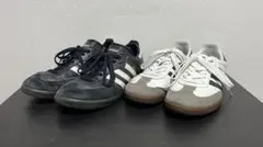 サ*僧様 adidas Samba ホワイト/ブラック　2足セット