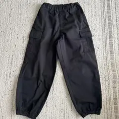 GU カーゴパンツ　黒　ブラック　130 ジョガーパンツ