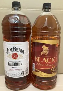 ジムビーム 4リットル＋ブラックニッカ リッチブレンド 4リットル セットのサムネイル