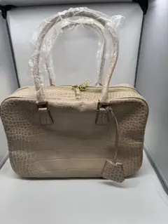美品】ロダニア イタリアンレザークロコ型押し バンブー 2WAY ヒマラヤ