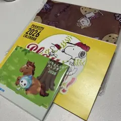 PEANUTS 2026カレンダー SNOOPY アオキ ノベルティ