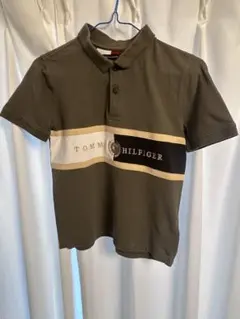 TOMMY HILFIGER ポロシャツ オリーブグリーン