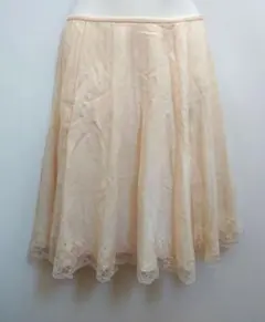 ミッシュマッシュ 裾レースプリーツスカート フレアスカート