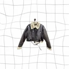 ZARA ダブルフェイスショートジャケット ダークブラウン