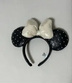 ミッキー耳カチューシャ 黒と白