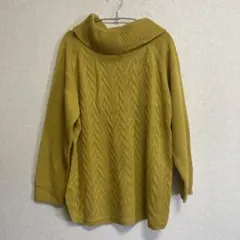 黄色　セーター　3L
