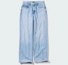 ユニクロ ワイドストレートジーンズ ライトブルー 24インチ