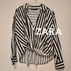 ZARA ストライプシャツ★XS（MでもOK）