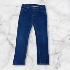 【Lee】ブーツカットデニムパンツ 濃紺 ストレッチ M 脚長 日本製のサムネイル