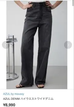 AZUL DENIM ハイウエストワイドデニム 250HSS11-004J