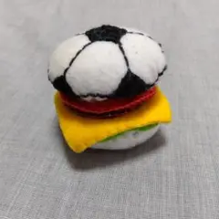 M.I⚽️様専用】サッカー部活お守り／フェルトお守り・ハンバーガー