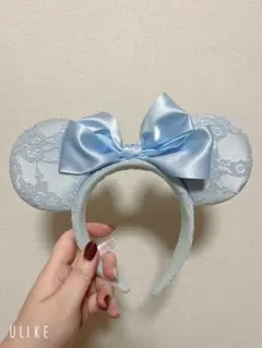ディズニー カチューシャ 水色