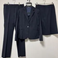 【美品】クリーニング済｜洋服の青山 ネイビーリクルートスーツ4点セット
