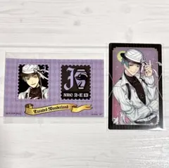 ツイステ ジェイド メタルクリアカード 切手風シール スケアリー・ドレスver.