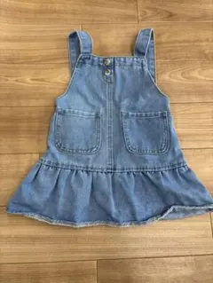 ベビー服キッズ服　デニム　ジャンパースカート　2-3y