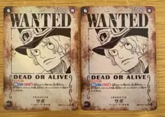 ワンピースカード　サボ　SP 手配書　２枚セット
