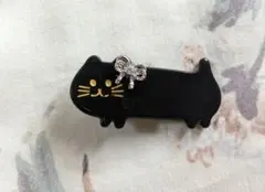 黒猫デザイン ヘアピン ☆21