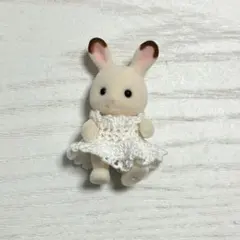 ハンドメイド☆レース編みドレスホワイトキラキラ☆シルバニア