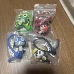 ケロロ軍曹 カラフルマルチチャーム 4点セット ケロロ、ギロロ、ドロロ、タママ