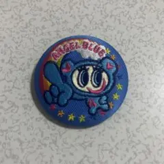ナルミヤキャラクターズ　刺繍缶バッジ　エンジェルブルー　ナカムラくん