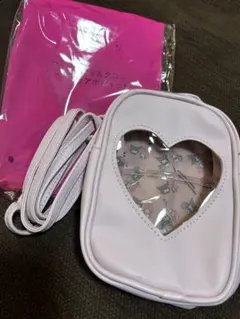 マイメロ＆クロミ　ハートクリアポシェット