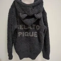 ジェラートピケ ハロウィン 黒猫 パーカー