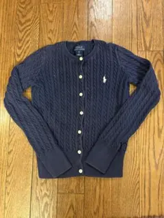 【訳あり】Polo Ralph Lauren ネイビー 紺色　カーディガン M