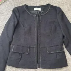 any sis ブラックジャケット ノーカラー