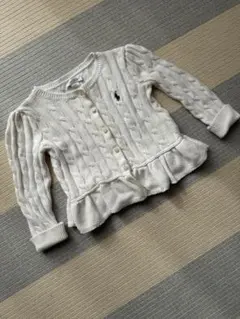 Ralph Lauren ホワイトカーディガン 24ヶ月
