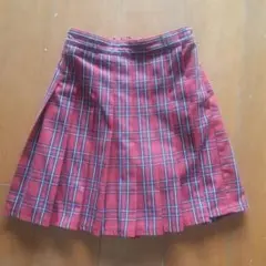 赤いチェック柄スカート 160cm