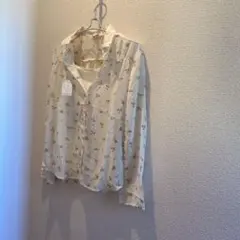 花柄シャツ フリル付きキャミソールセット