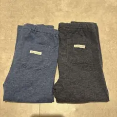 青と黒のポケット付きパンツ 90cm