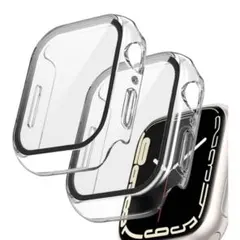 41mm 強化ガラスケース 2個入り　Apple Watchカバー