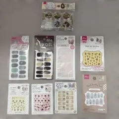 ネイルシールセット 8点 + メタルホログラム
