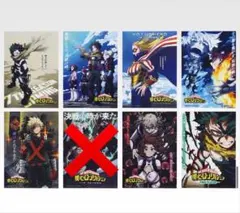 一番くじ　ヒロアカ　クリアポスター　7枚セット