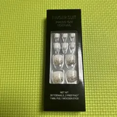 FINGER SUIT　フィンガースーツ　フットネイル　30枚　ラメグラデ　白のサムネイル