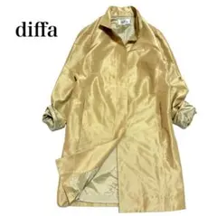 세일중 ‼ ︎ [Defa] 골드 새틴 실크 블렌드 트렌치 스프링 코트 40