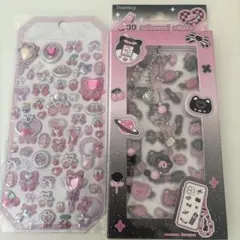 3Dエンボスステッカー 2シートセット