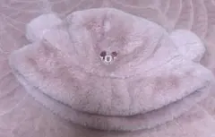 ディズニーミッキーマウス 耳付きバケットハット ファーピンク／ピンク 帽子